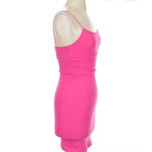 Zara Cocktail Mini Dress Bodycon Square Sleeveless Size M